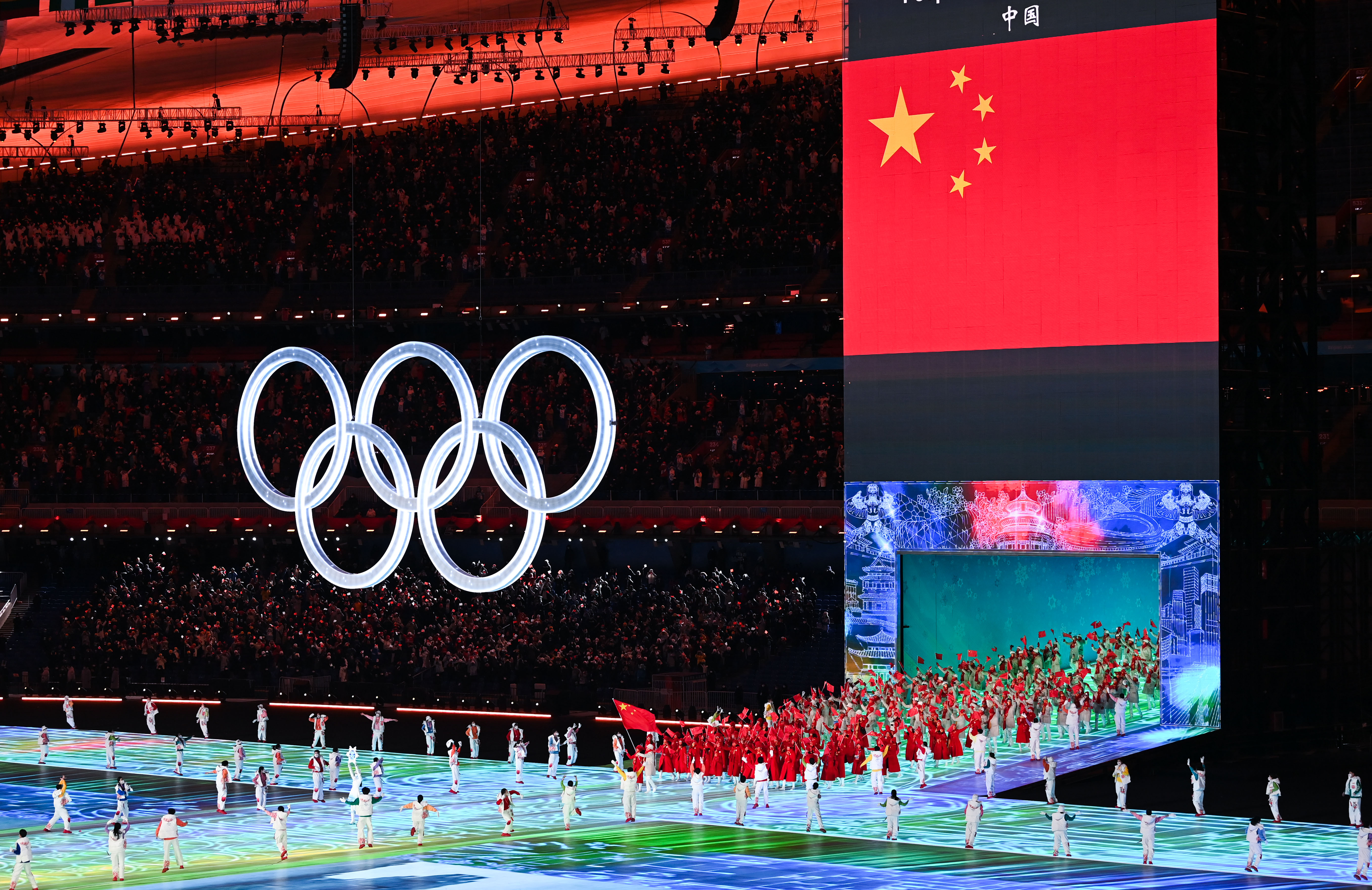 北京奥运会开幕式经典图片