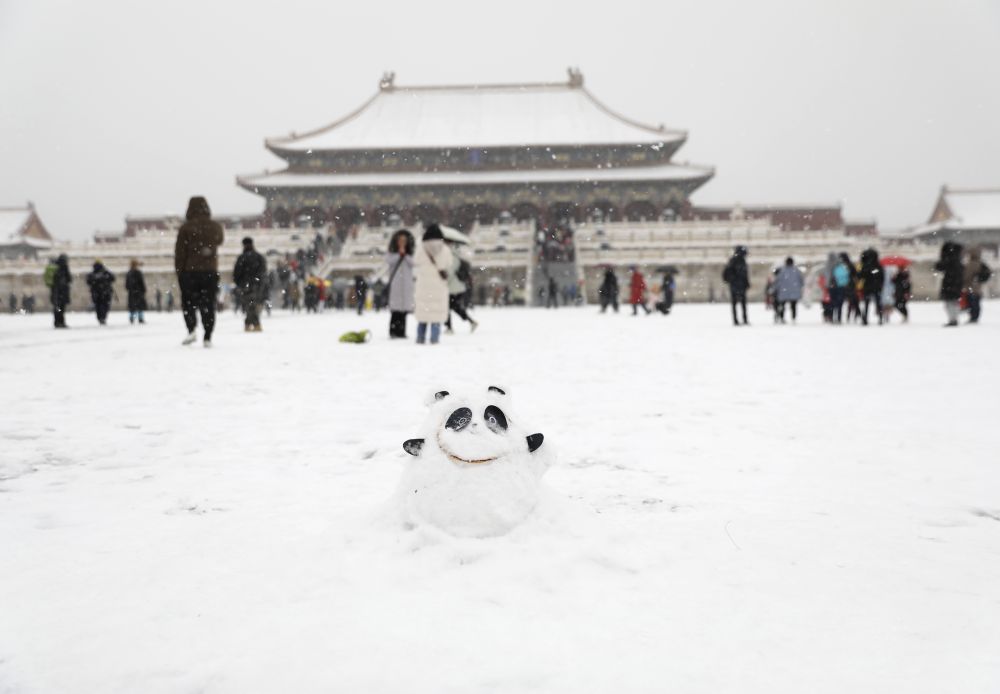 当冬奥遇上大雪,氛围感直接被拉满!