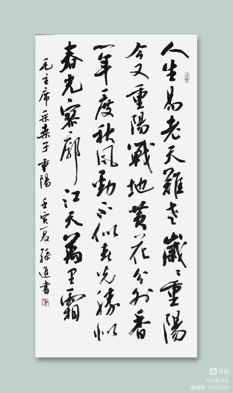 孙进书法作品：毛主席军旅诗词十九首--陆家嘴金融网