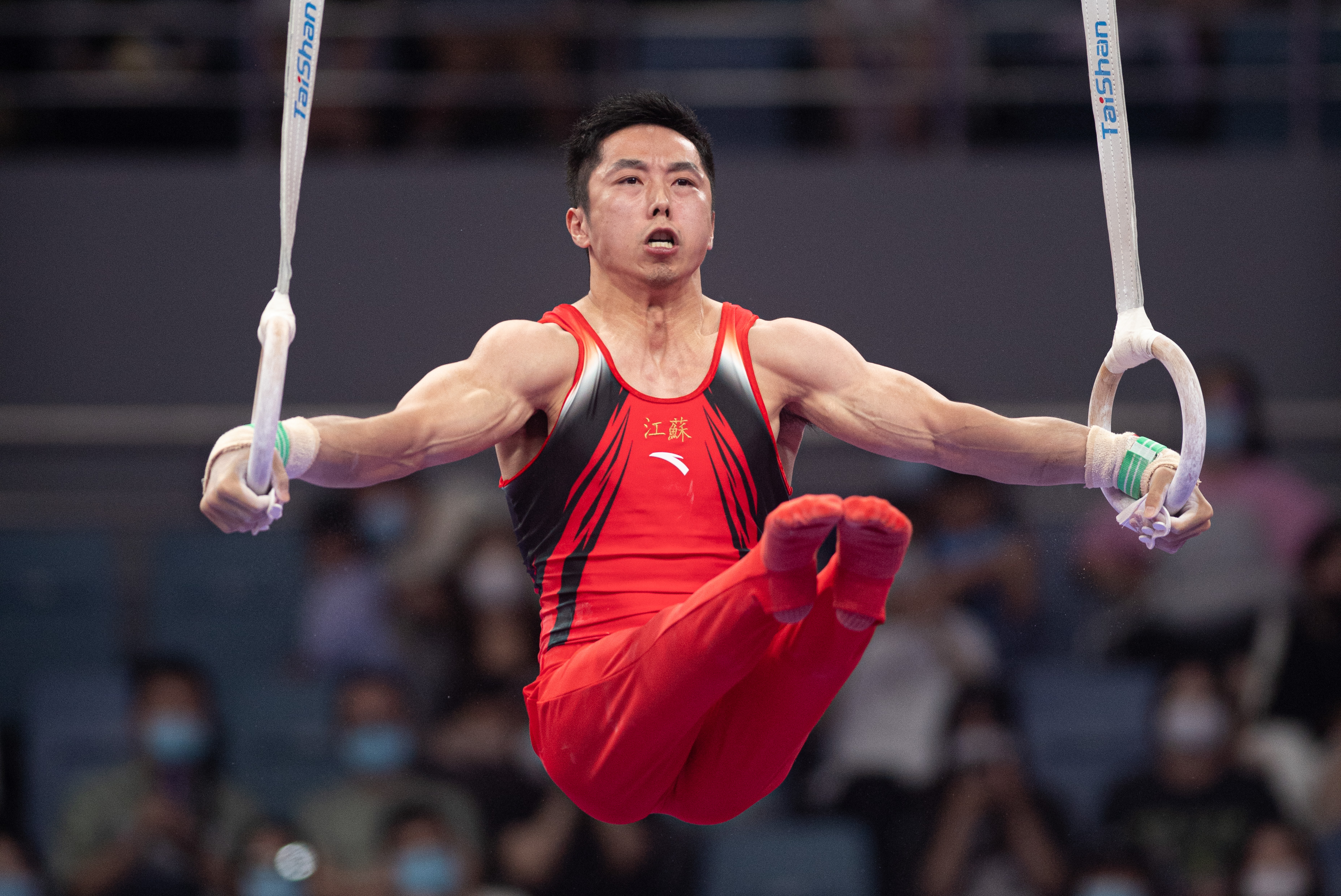 全国体操锦标赛 | 男子吊环决赛瞬间 展现力量之美