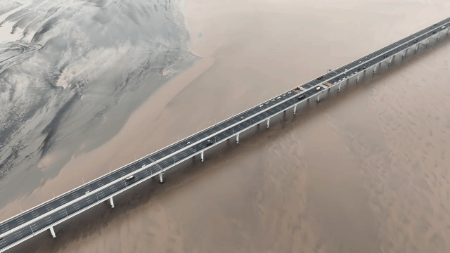 钱塘江入海口，这一幕令人惊叹