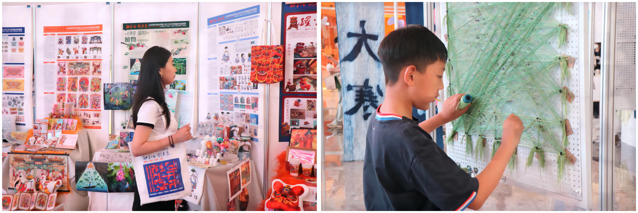 山东青年政治学院设计艺术学院教学成果展走进济南融创茂-半月谈