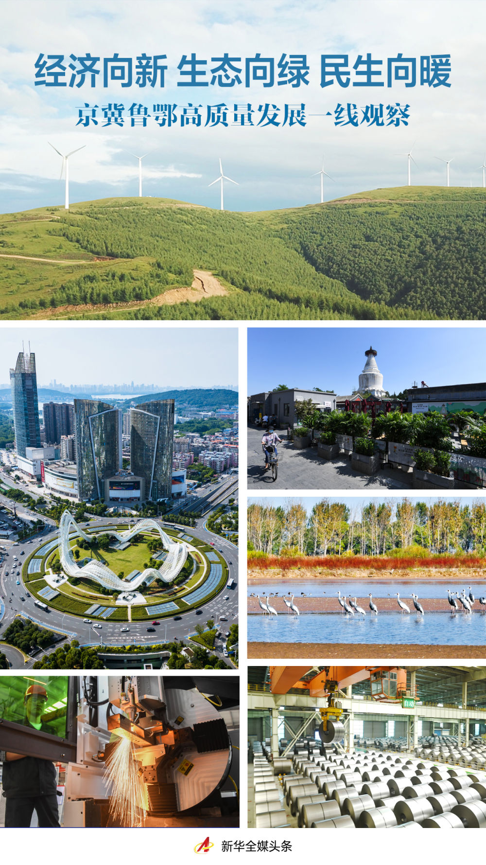 经济向新 生态向绿 民生向暖——京冀鲁鄂高质量发展一线观察