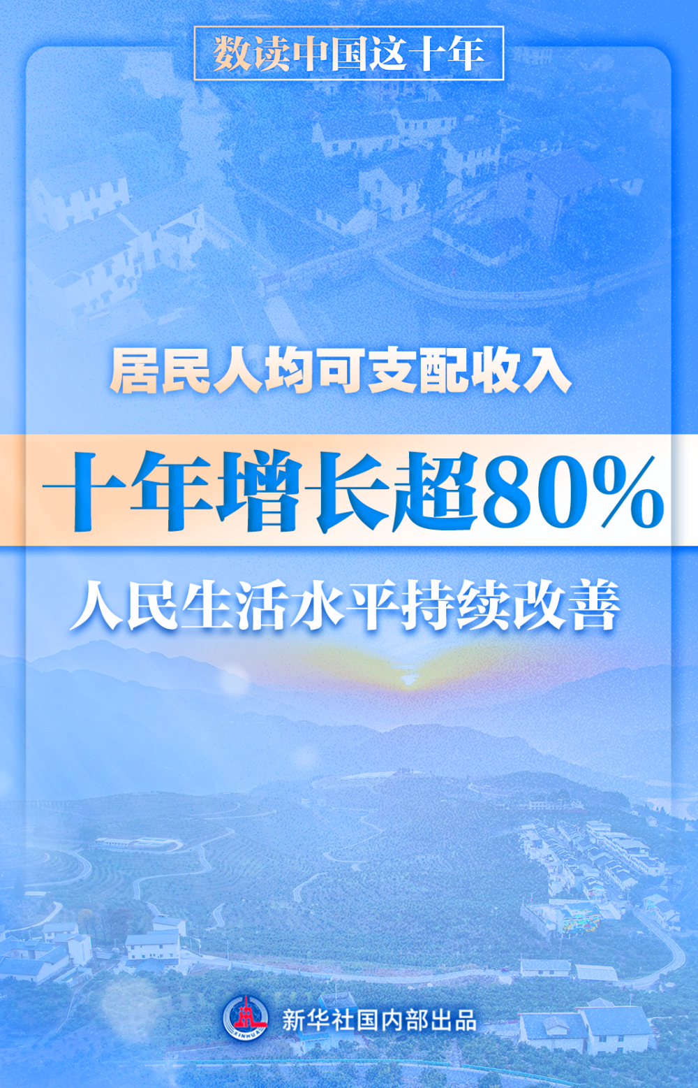 数读中国这十年居民人均可支配收入十年增长超80人民生活水平持续改善