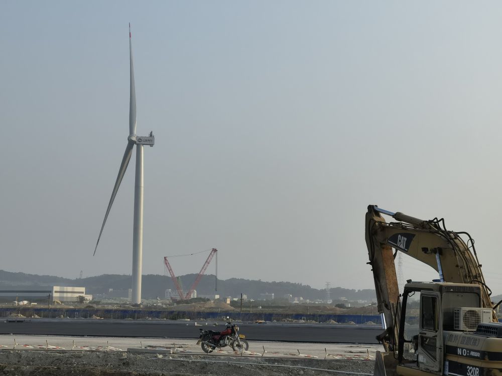 11月24日拍摄的风电临海试验基地。新华社记者 洪泽华 摄