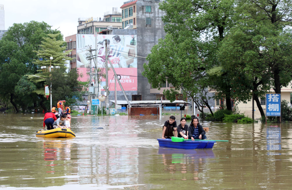 粤北出现洪涝灾情 抢险救灾全力进行
