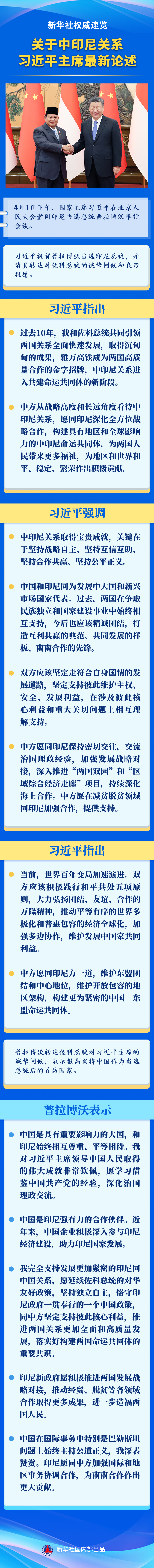 新华社权威速览 | 关于中印尼关系，习近平主席最新论述