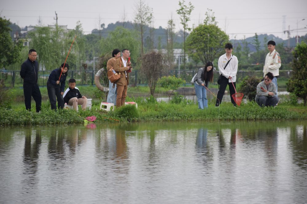 游客在位于长沙县果园镇的花果音乐湿地公园游玩。杨慧英 摄