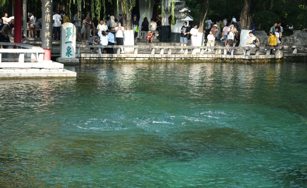 新华社关注济南：趵突泉喷涌有力 “趵突腾空”美景重现