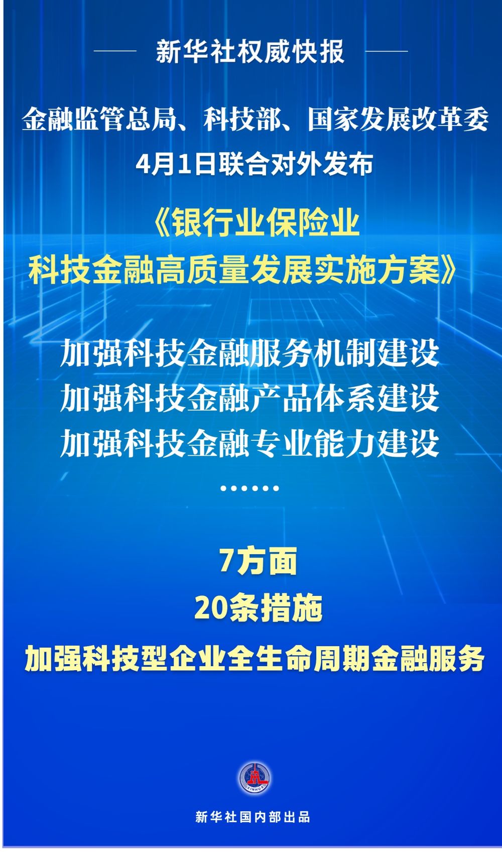 新华社权威快报｜银行业保险业支持科技创新“施工图”来了！