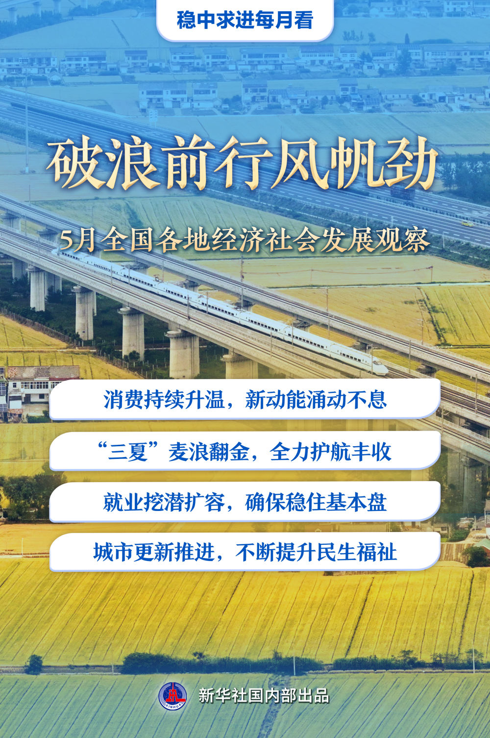 稳中求进每月看｜破浪前行风帆劲——5月全国各地经济社会发展观察