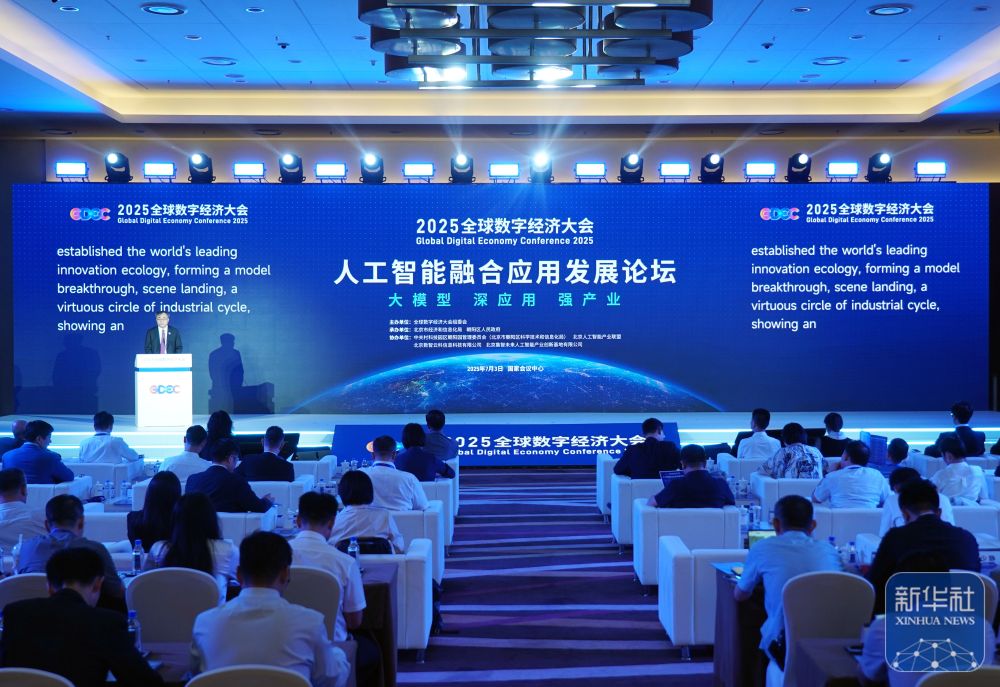 2025全球数字经济大会“人工智能融合应用发展论坛”主论坛举行