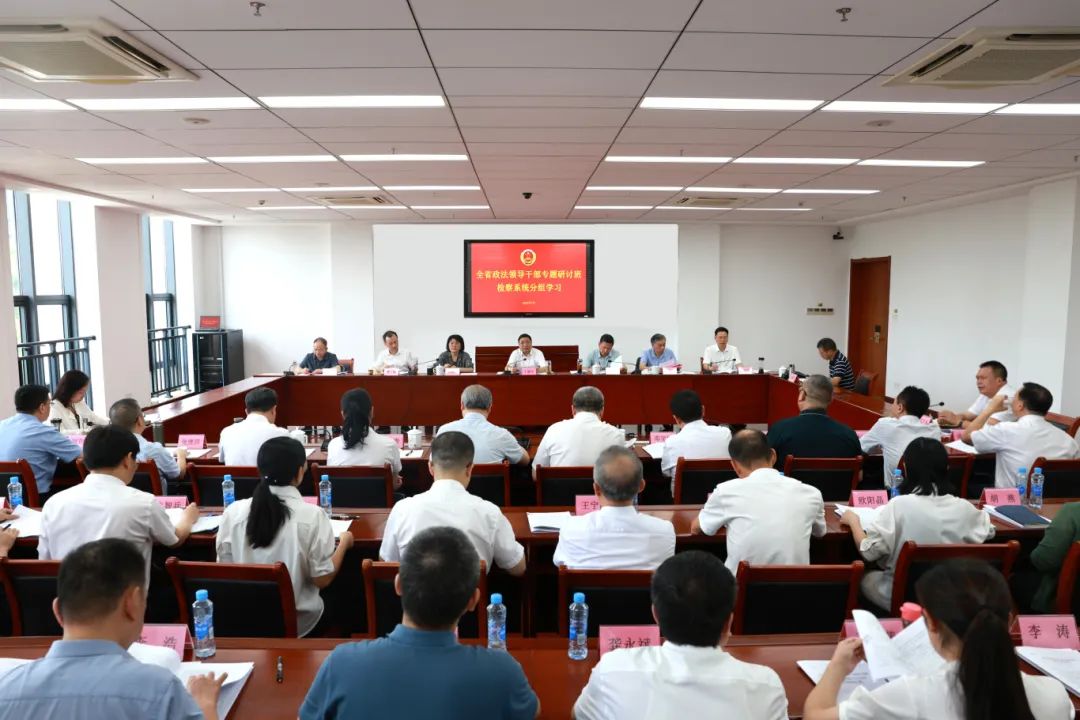 省检察院组织召开全省政法领导干部专题研讨班检察系统分组学习会