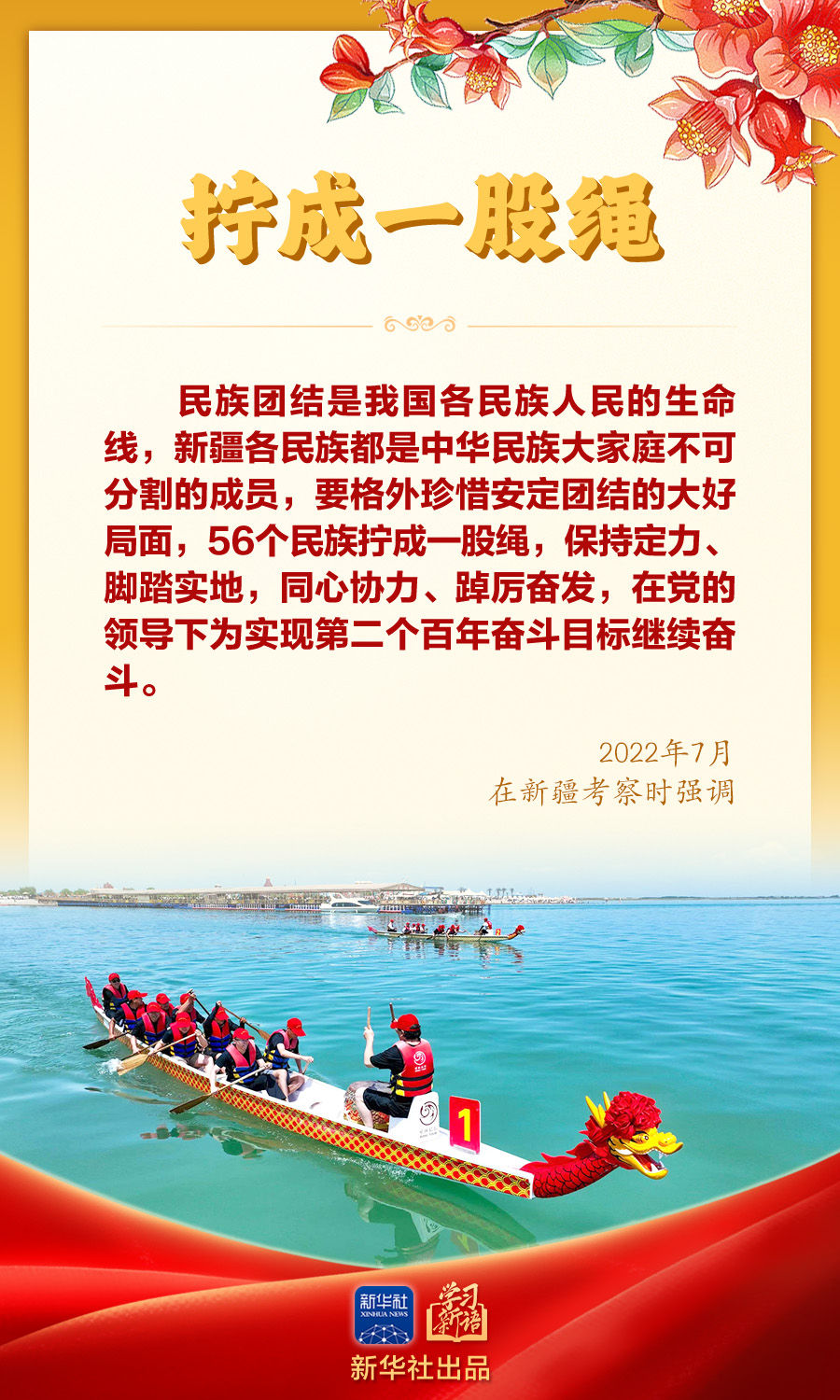 学习新语｜“让民族团结之花开遍天山南北”