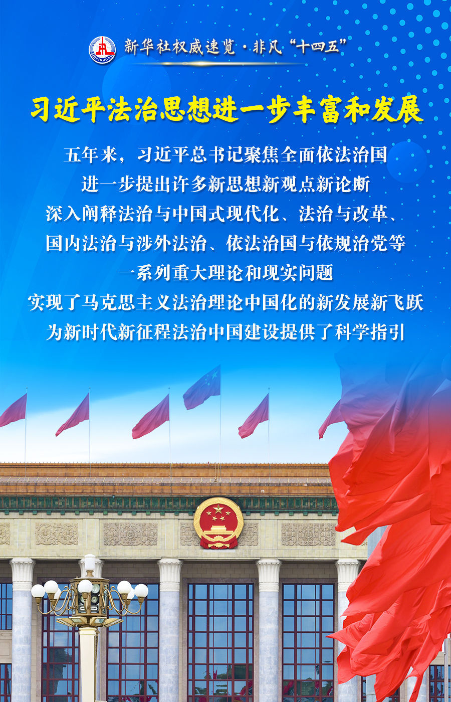新华社权威速览·非凡“十四五”丨法治中国建设取得突破性进展、历史性成就