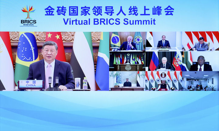 習(xí)近平出席金磚國家領(lǐng)導(dǎo)人線上峰會并發(fā)表重要講話
