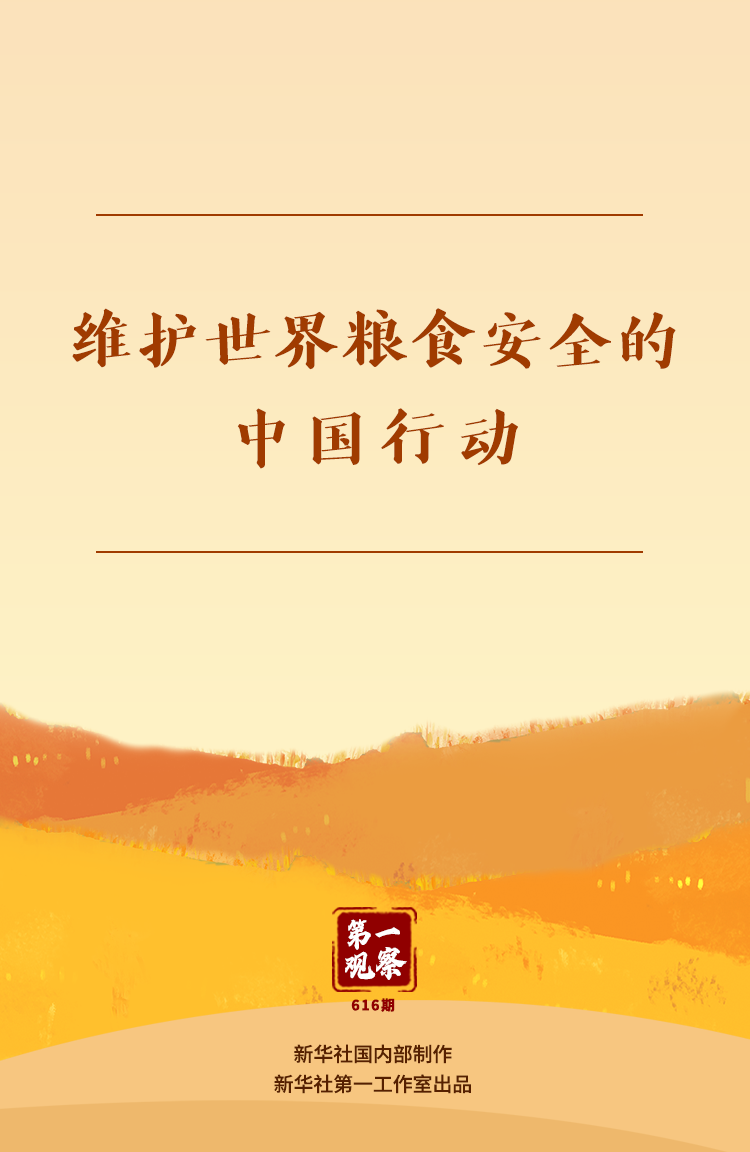 第一观察｜维护世界粮食安全的中国行动