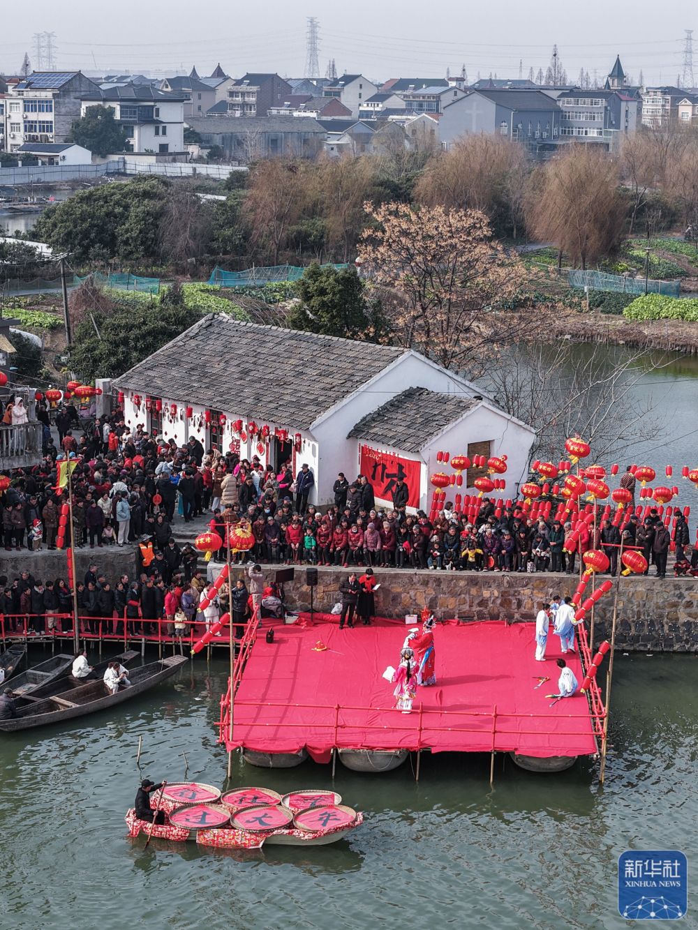 水乡传统社戏迎新春