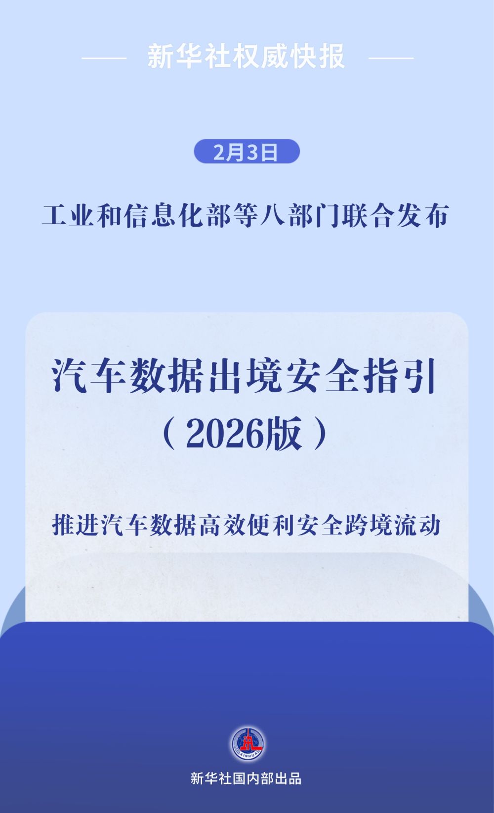 新华社权威快报|瞄准高效便利安全 新版汽车数据出境安全指引发布