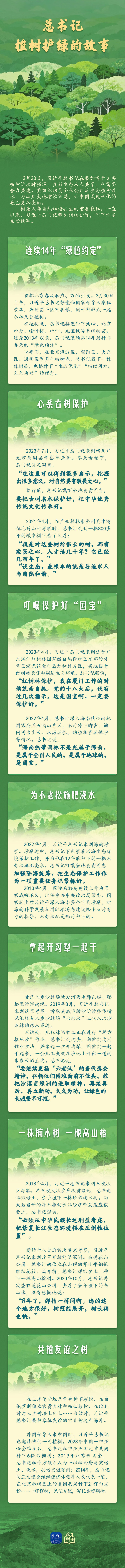 学习新语｜总书记植树护绿的故事