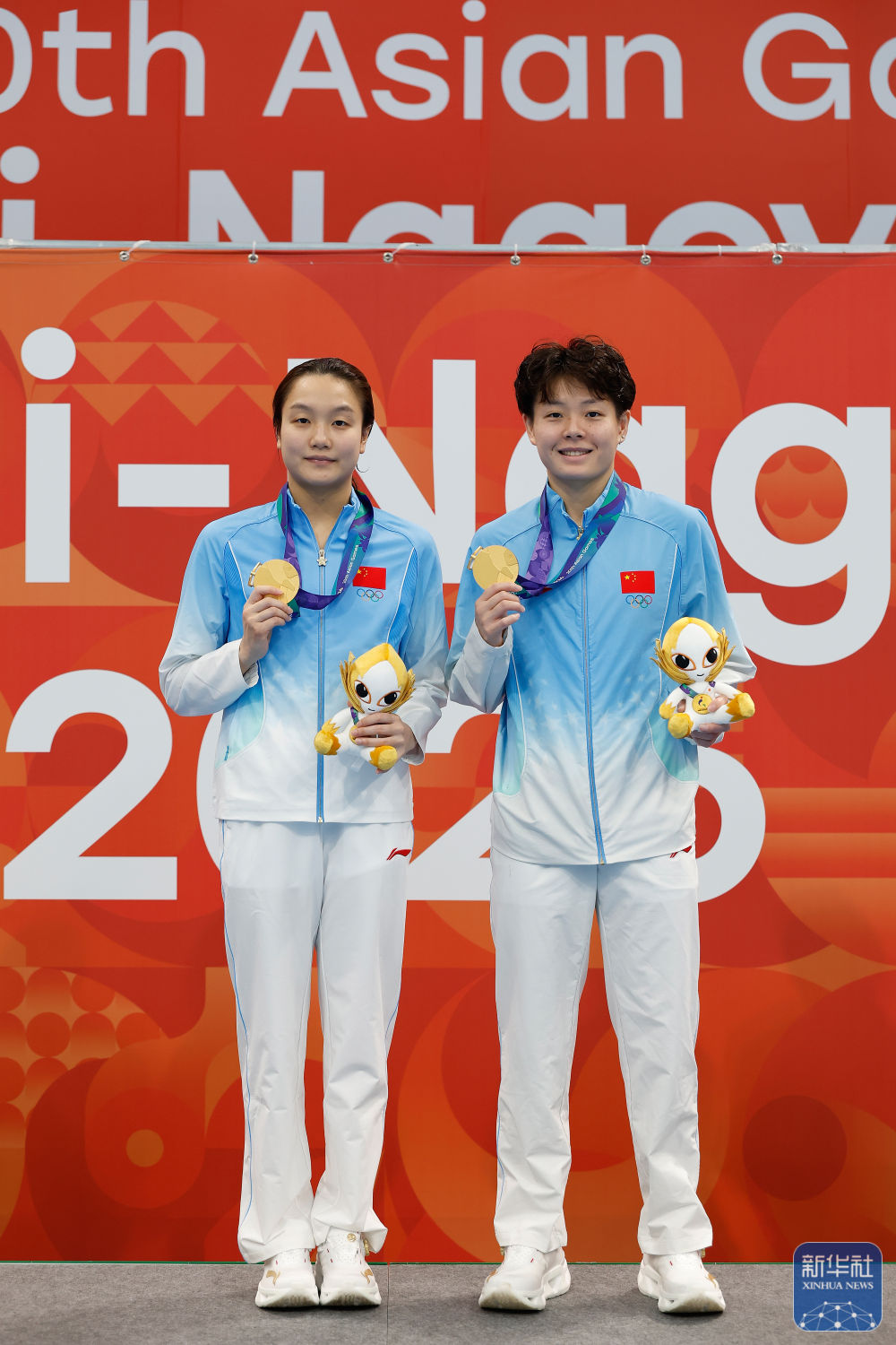 亚运会｜陈艺文、陈佳获跳水女子双人3米跳板冠军