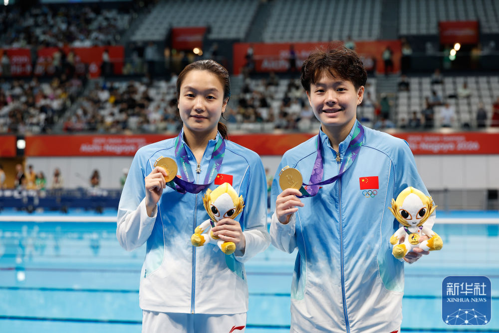 亚运会｜陈艺文、陈佳获跳水女子双人3米跳板冠军